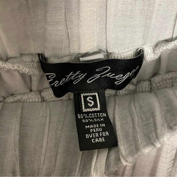 Gretty Jueger Embroidered 100% Silk Sage Maxi Skirt & Sleeveless Blouse 2 Pc Set - Picture 7 of 16